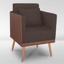 Ver imagem 5 de Cadeira Poltrona para Sala Quarto Confortável e Reforçada Sofia :marrom