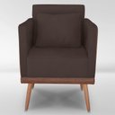 Ver imagem 1 de Cadeira Poltrona para Sala Quarto Confortável e Reforçada Sofia :marrom