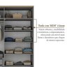 Guarda-roupa Solteiro 100% Mdf 4 Portas Brescia - 12