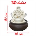 Ver imagem 2 de Fonte De Água Decorativa Cascata Anjos Luz De Led Bivolt