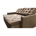 Ver imagem 4 de Sofá Sem Caixa Retrátil e Reclinável 1,65m Cama inBox Studio Suede Velusoft Castor