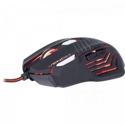 Mouse Gamer SPIDER VENOM OM-704 Preto/Vermelho FORTREK - 2