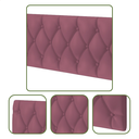 Ver imagem 2 de Cabeceira de Cama Queen Estofada Capitone Pari 1,60 X 55 Rosa Suede