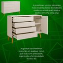 Ver imagem 3 de Jogo de Quarto Retro Elfe Sapateira Areia Fosco - Moveisaqui