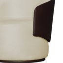 Ver imagem 5 de Kit 2 Poltronas Decorativas e 1 Puff Grande Design Orgânico Beatriz Suede Composê Corino Marrom - Es