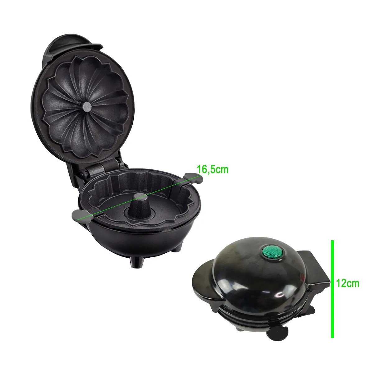 Mini Máquina de Bolo Máquina Dash Mini Bundt 220v Preto - 9