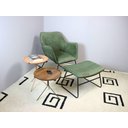 Ver imagem 2 de Mesa de Apoio Lopes Alta Tampo Castanho Estrutura Preta 53cm - 60138