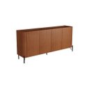 Ver imagem 2 de Buffet Bend 180 cm Porta Frisada Incolar Cedro com Pé Preto