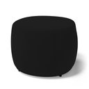 Ver imagem 7 de Kit 02 Puffs Decorativos Living Aisha Orgânico Redondo Suede Preto - Desk Design