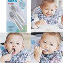 Ver imagem 6 de Kit Colher De Treinamento Cinza Introdução Alimentar Infantil 6 Meses Buba