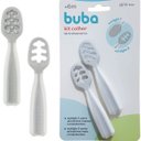Ver imagem 5 de Kit Colher De Treinamento Cinza Introdução Alimentar Infantil 6 Meses Buba