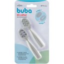 Ver imagem 2 de Kit Colher De Treinamento Cinza Introdução Alimentar Infantil 6 Meses Buba
