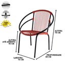 Ver imagem 3 de Conjunto Cadeiras Eclipse Artesanal Vermelho