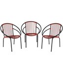 Ver imagem 1 de Conjunto Cadeiras Eclipse Artesanal Vermelho