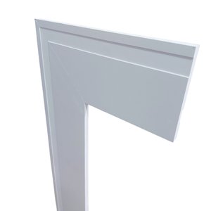 Moldura/rodapé de Poliestireno Frisado - Branco - 10cm de Altura (10x1x240cm)
