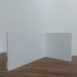 Rodapé de Poliestireno 15cm de Altura Liso Branco (15x1x240cm) Formix 3d - 7
