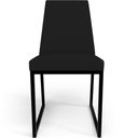 Ver imagem 7 de Kit 02 Cadeiras Decorativas Estofada Para Sala de Jantar Dafne L02 Corano Preto - Lyam Decor