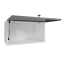 Ver imagem 6 de Armário Aéreo 1 Porta Basculante 60cm Arizona CabeCasa MadeiraOriginals Cinza/Branco