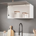 Ver imagem 4 de Armário Aéreo 1 Porta Basculante 60cm Arizona CabeCasa MadeiraOriginals Cinza/Branco