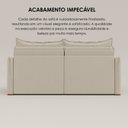 Ver imagem 7 de Sofá Cama Retrátil em Madeira Eucalipto e Bouclê 200cm Creta