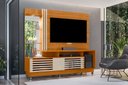 Ver imagem 1 de Rack Frizz Plus para Tv de até 60 Polegadas (com Rodízios) - Cinamomo / Off White - Madetec