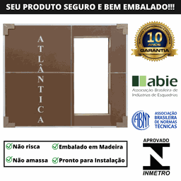 Janela de Alumínio Branco | Persiana Integrada | Linha Premium | Atlântica A=1,20m x L=1,50m - 2