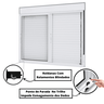 Janela de Alumínio Branco | Persiana Integrada | Linha Premium | Atlântica A=1,20m x L=1,50m - 8
