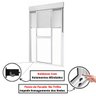 Porta de Alumínio Branco | Persiana Integrada | Linha Premium | Atlântica A=2,30m x L=1,50m - 6