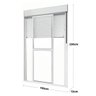 Porta de Alumínio Branco | Persiana Integrada | Linha Premium | Atlântica A=2,30m x L=1,50m - 4