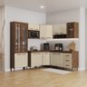 Cozinha Modulada Completa Fidelitá Lisboa 7 Peças 410cm 16 Portas 3 Gavetas com Tampo - 1