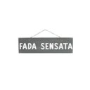 Ver imagem 1 de Placa Decorativa Rústica Fada Sensata Cinza E Branco 49X13Cm