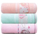 Ver imagem 1 de Jogo de Toalha de Banho Infantil 3 Peças Kids 68x110cm Appel Feminino
