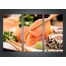 Quadro Sushi Culinária Japonesa 3 Peças Com Moldura - 1