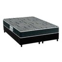 Ver imagem 1 de Cama Box King: Colchão Espuma D33 Probel Advanced Mega Resistente + Base Crc Suede Black(193x203)