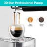 Casabrews Máquina de Espresso 20 Bar com Vaporizador de Leite (prata) - 3