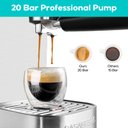Ver imagem 3 de Casabrews Máquina de Espresso 20 Bar com Vaporizador de Leite (prata)