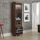 Ver imagem 1 de Cristaleira 1 Porta com LED Barman Valdemóveis