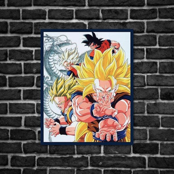 PLACA DECORATIVA GOKU CRIANÇA DRAGON BALL