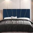 Ver imagem 5 de Cabeceira Casal King Size 195cm Veludo Azul