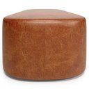 Ver imagem 4 de Kit 02 Puffs Decorativos Orgânico para Living Quarto 195cm Doha W01 Couríssimo Camel - Lyam Decor