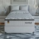 Ver imagem 6 de Cama Box Viúva + Colchão Comfort Class Pillow Top 128x188 Branco/suede Branco