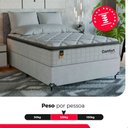 Ver imagem 5 de Cama Box Viúva + Colchão Comfort Class Pillow Top 128x188 Branco/suede Branco