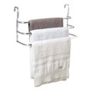 Ver imagem 1 de Toalheiro Triplo Alumínio Polido Alto Brilho 60cm