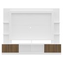Ver imagem 6 de Estante com Suporte para TV até 65" Multimóveis Oslo FG3386 Branca/Madeirada