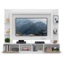 Ver imagem 5 de Estante com Suporte para TV até 65" Multimóveis Oslo FG3386 Branca/Madeirada