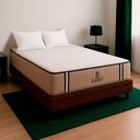 Ver imagem 1 de Cama Box Baú Casal e Colchão Madrid Molas V-store Cor:marrom