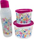 Ver imagem 2 de Tupperware Kit 3 Peças Potes e Garrafa Bouquet Amor Potes e Garrafa Amor