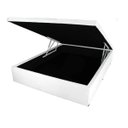 Ver imagem 6 de Cama Box Baú Solteirão 108x198x040 Inteiriço Premium Corino/Sued Medida Especial - Corino Marrom