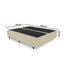 Ver imagem 2 de Cama Box com Baú King 193x203 com Pistão a Gás Courino Linho