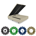 Ver imagem 5 de Cama Box com Baú King 193x203 com Pistão a Gás Courino Linho